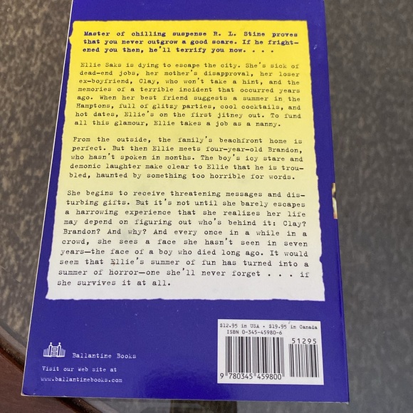 2003 R.L. Stine "The Sitter", Vintage Paperbacks Thriller Fiction Chapter Book - Picture 2 of 6